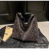 Bolsa de Tecido Estampada de Leopardo para Mulheres, Bolsa de Ombro/Axila da Moda Mais Vendida, Bolsa de Mão Novo Modelo 2026, Bolsa Tote de Grande Capacidade, Bolsa Casual