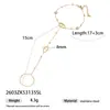 Pulseira Taina Cruzada Europeia e Americana em Ouro 18K Cravejada com Diamantes, Toque de Luxo Leve e Sofisticado, Joia Mais Vendida na Amazon para Mulheres Atacado