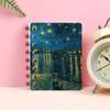 Caderno Espiral Cartoon Van Gogh Estudante Mini Portátil Pequeno Caderno Presente Papelaria Atacado Pintura Caderno Portátil