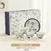 Cerámica Creativa China Vajilla Flor Retro Bol de Arroz Palillos Plato Hogareño Boda Casa Nueva Traje Caja de Regalo de Apertura