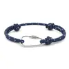 Nuevo Pulsera de Cuerda Rpet Color Macron con Mosquetón Multifuncional Pulsera de Joyería de Cuerda de Poliéster
