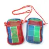 Bolsa de rede de pesca portátil para exterior em estoque Taiwan, bolsa para celular, bolsa tote de nylon, bolsa transversal de malha arco-íris, presente personalizado de Taiwan