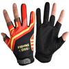 Guantes elásticos de tres dedos Summer Dew, transpirables, para pesca, con protección solar y de medio dedo.