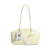 Bolsa de Ombro Feminina 2026 Estilo Coreano Versátil Poá Menina Fofa Grande Capacidade Bolsa Tote Moda Nicho Bolsa de Ombro Transversal