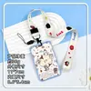Portatarjetas con cordón anti-pérdida, gafete de identificación de estudiante, tarjeta de campus, tarjeta de comedor, identificación de trabajador de oficina y protector de tarjeta de identificación