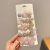 Serie Océano Estrella de Mar Concha Clips de Pelo Coloridos para Niñas, Pinza para Flequillo Lateral, Accesorio para el Cabello para la Frente y Cabello Fino