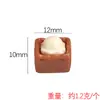 YQT mini helado de tostada diy resina comida juego accesorios miniatura casa de muñecas hecha a mano creativa escena adornos de escritorio