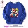 Sudadera de Super Mario Traje de Pantalón de Manga Larga para Niños Ropa de Mario Ropa para Niños Niños y Niñas Primavera y Otoño Tendencia Ins