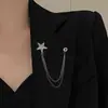 Insignia de moda europea y americana broche para hombre estilo náutico pedrería timón traje insignia vintage pasador de solapa joyería