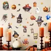 Nuevas Pegatinas de Pared Autoadhesivas de Calavera y Calabaza de Halloween para Decoración de Sala de Estar, Dormitorio, Pasillo y Entrada - Al Por Mayor