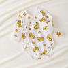 Ropa de Bebé Cuatro Estaciones, Ropa de Protección para la Barriguita de Bebé Primavera y Otoño, Ropa Pura de Algodón para Puerperio de Recién Nacido, Mamelucos de Manga Larga