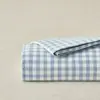 Hilo de Algodón Puro Teñido en Hilo Algodón Lavado Sábanas de Cama Algodón Simple Sin Estampar Suministros de Fabricante Sábanas para Cama Estilo Japonés Buena Calidad Sábanas al por Mayor