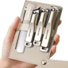 Cortador de Unhas Portátil de Alta Qualidade Conjunto de 5 Peças Conjunto de Cortador de Unhas Cor Degradê Cortador de Unhas Individual Manicure Casa Atacado