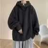 Sudadera con Botones Estilo High Street Americana para Hombre, Estilo Otoño/Invierno, Versátil Casual con Capucha Rígida de Peso Pesado, Nuevo Estilo 2026