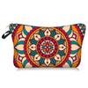 [Pequeña venta al por mayor] Bolsa de almacenamiento para cosméticos multifuncional con estampado de moda de la serie Mandala de Amazon