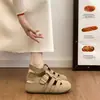 Sandalias Birkenstock Retro con Altura Interna para Mujer 2026 Nuevo Verano Tejidas Transpirables Zapatos de Jaula de Cerdo Casuales de Playa Romanas