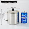 Taza de acero inoxidable 304 con asa taza de agua taza comercial con tapa tetera jardín de infancia niños resistente a caídas taza de agua pequeña