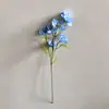 Flores Artificiales Azules de Gama Alta Decoración Suave para Interiores Paisajismo Flores Falsas Boda Hotel Decoración de Ingeniería Fabricante de Flores Artificiales Venta al Por Mayor