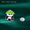 Broche de flor de panda rojo, bonito regalo, insignia de dibujos animados, accesorios, decoración de mochilas, recuerdos turísticos de Chengdu.