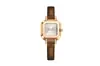 Reloj cuadrado pequeño de cuero de lujo ligero con correa transfronteriza, temperamento literario retro, reloj para mujer, reloj de cuarzo de alto valor, venta al por mayor