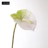 Simulação de flor de palma vermelha trompete palma vermelha impressão 3D material EVA simulação de palma vermelha em vaso decoração de casa arranjo de flores de casamento