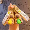 Novo Pingente Chaveiro Série Tartaruga Capivara Desenho Animado Mochila Carro Pingente Chaveiro Presente Atacado