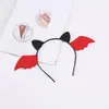 Faixa de Cabelo de Halloween Transfronteiriça para Crianças Festa Fantasia Cosplay Diversão Faixa de Cabelo de Diabinho Acessórios de Cabelo para Fantasia de Festival