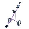 Carrito de Golf de Dos Ruedas, Carrito de Empuje de Aluminio para Bolsas de Golf, Plegable y Puede Almacenar Suministros para el Campo de Golf