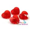 Accesorios de moda, collar de cristal, colgante de corazón de melocotón de 10 mm, cuentas de vidrio prensado, pulsera DIY, joyería