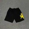 Marca de moda estilo americano SYNA WORLD Traje de manga corta estilo taladro High Street Hip Hop Ins Verano Pantalones cortos casuales para hombres y mujeres