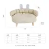 Cama de Madera para Mascotas para Todas las Estaciones, Elevada y a Prueba de Humedad, para Gatos, Perros Pequeños y Medianos, Teddy y Bichón Frisé