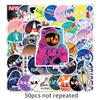50 Astronautas Espaço NASA Padrão Personalidade Graffiti Creative Laptop Car Geladeira DIY Sticker