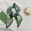 Bufanda Pequeña Biselada Nueva para Mujer Blanca de Gama Alta Estilo Coreano Estilo Japonés Corbata para Bolso Banda Estrecha para el Cabello Cinta de Bufanda Bufanda Estilo Coreano