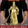 Estátua de Bronze de Guan Gong, Figura de Artes Marciais em Bronze, Estátua de Adoração para Sala de Estar, Guan Yu, o Santo das Artes Marciais, Estátua de Guan Gong para Abertura de Negócios