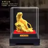 Hogar Sala de Estar Oficina Adornos Tigre Rugiendo Montaña Río Terciopelo Arena Tigre Dorado Adornos Tigre Dorado Suerte Zodiaco Tigre Regalos