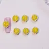 Celebridade da internet estilo popular acessórios para nail art de frutas fatiadas simulação pequenos acessórios de resina presilha de cabelo diy decoração de unha banana