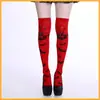 Calcetines de rodilla de Halloween para chicas JK Cos Festival de Fantasmas Calcetines Divertidos Estampados Fantasma Colorido Murciélago Calcetines de Stock