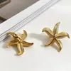 Pendientes de Estrella de Mar Modernos y Sencillos Lele Jewelry Estilo Resort Costero Estilo Europeo y Americano Más Vendidos Estilo Amazon Pendientes para Niñas