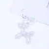Chaveiro Ins Cão de Balão Liga Metálica Coração Corrente para Capa de Celular DIY Case Protetor para AirPods Case de Fone de Ouvido Pingente