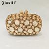 JXL Nuevo Bolso de Mano de Cristal con Diamantes Transparente para Fiesta CLUCH Bolso de Hombro Bolso de Mujer