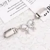 Nuevo Clip de Broche de Chal de Mariposa de Diamante Hebilla de Bufanda de Suéter Sin Clavos a Prueba de Costura Clip de Bufanda Anti-Exposición Accesorios de Aleación