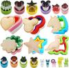 Amazon 21 peças molde de sanduíche aba bolso calças molde desenho animado fruta corte molde borda selagem molde biscoito molde