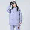 Chaqueta 3 en 1 de moda para exteriores para mujer, chaqueta de esquí gruesa con capucha para invierno, chaqueta impermeable y cortavientos para montañismo para hombre
