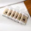 Bastoncillos de Algodón Empaquetados Individualmente, Desechables, para Uso en Maquillaje, Bastoncillos de Algodón con Palo de Madera, Bastoncillos de Algodón Multifuncionales de Doble Punta, Bastoncillos de Algodón con Palo Grueso para Limpieza de Oídos