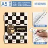 Lote Misto [Fichário de Folhas Soltas] Mengjin] Refil de Reposição para Fichário de Folhas Soltas, Fosco B5, Padrão Diagonal A5
