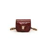 Bolso pequeño con cadena estilo fragante para mujer, estilo occidental, 2024, bandolera pequeña con accesorios cruzados, bolso rojo con boca