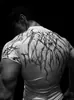 Breathedivinity Nuevo Venom Pesadilla Ropa Deportiva Elástica de Manga Corta Mallas Elásticas Camiseta de Secado Rápido Top para Hombre