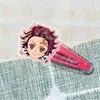Cazador de demonios: Kimetsu No Yaiba Ninja Mariposa Kamado Tanjiro Estrella Periférico Acrílico Pinza Bb Pasador Accesorios para el Cabello Tocado Imagen