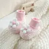 Zapatos suaves de suela blanda para bebé para otoño e invierno, para niñas de 0 a 6-12 meses, zapatos antideslizantes para primeros pasos, zapatos anti-caída para niños pequeños, lindos zapatos para bebé