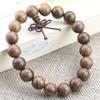 Pulseiras de sândalo com aro dourado 2.0 contas submersas 108 pulseiras de madeira nanmu com aro dourado tipo texto para homens e mulheres joias